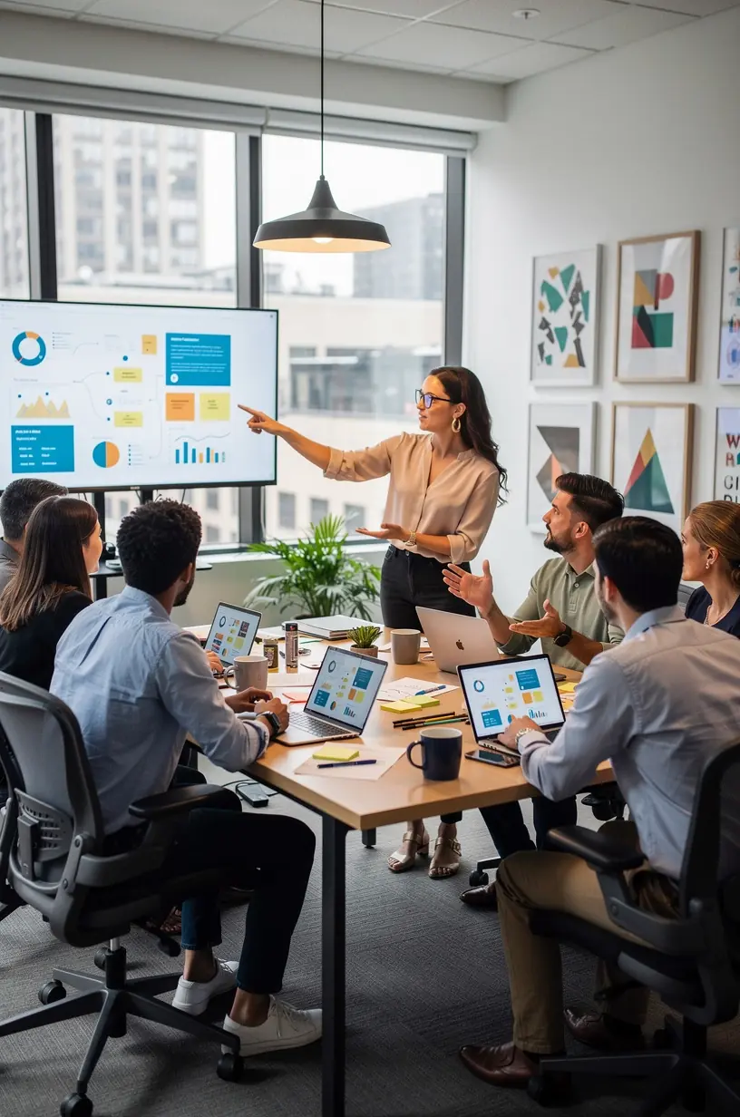 Workspace showcasing organization and natural light for productivity