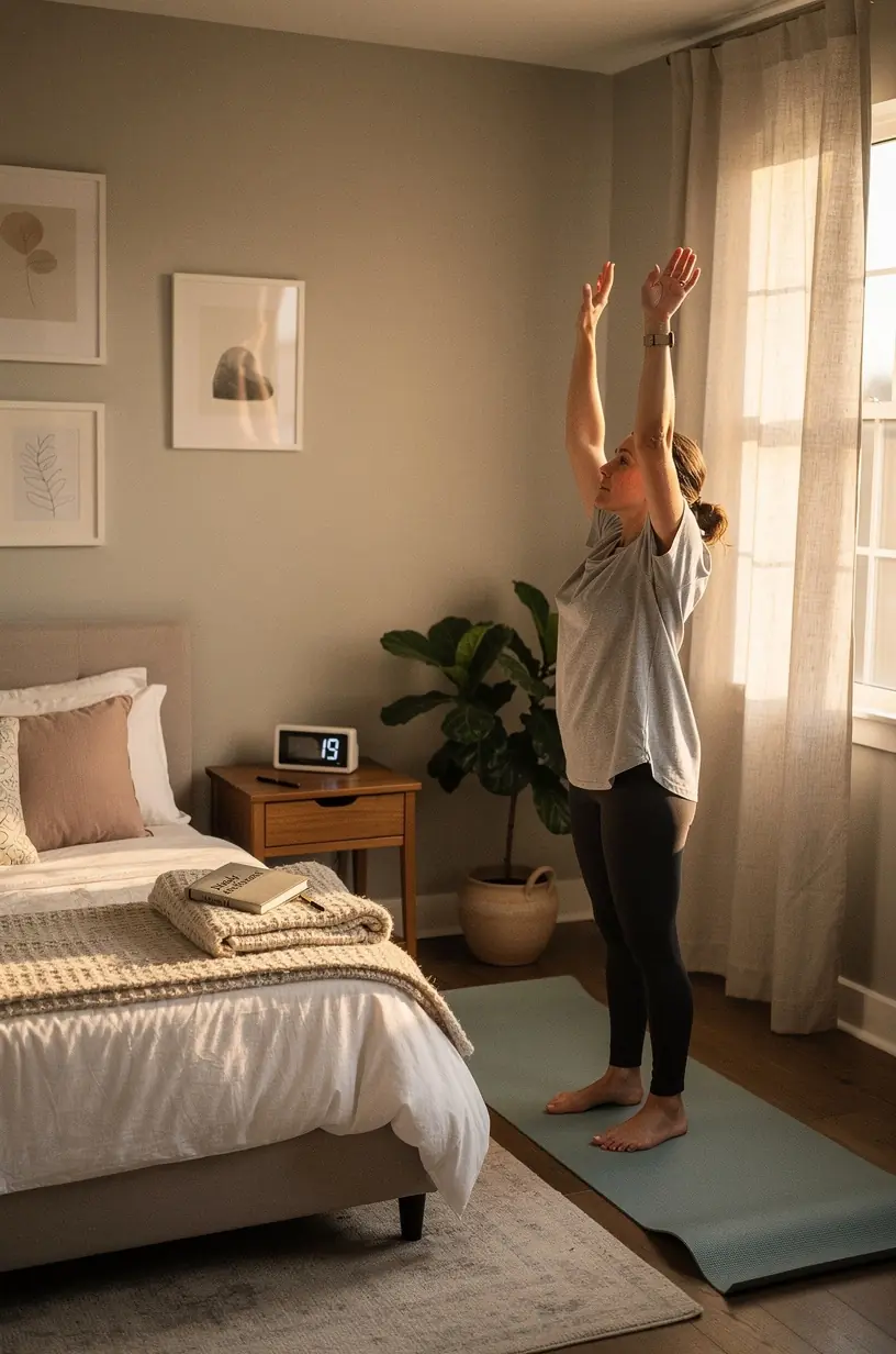 Person reflecting on goals with a journal